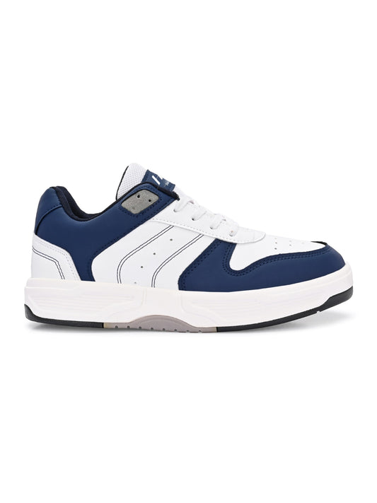 Hirolas Men's Blue & White Casual Sneaker Comfortable Daily Wear Shoes with Cushioned Insole & Durable Sole  HRL2084WHB