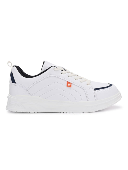 Hirolas Men’s White Comfortable Everyday Sneaker Shoes