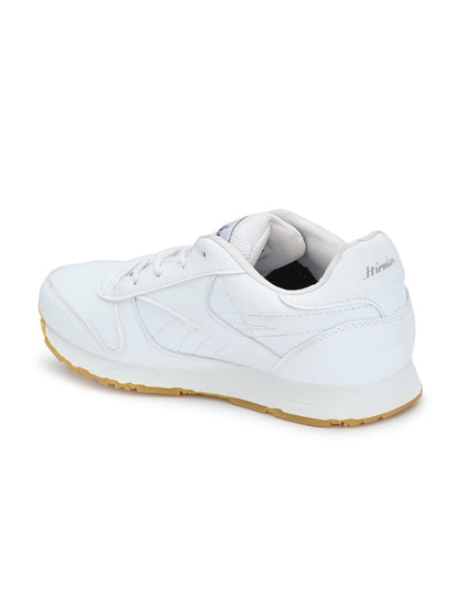 Hirolas® Men's White Multisports Lace Up Sneaker Sport Shoes (HRL1801WHN)