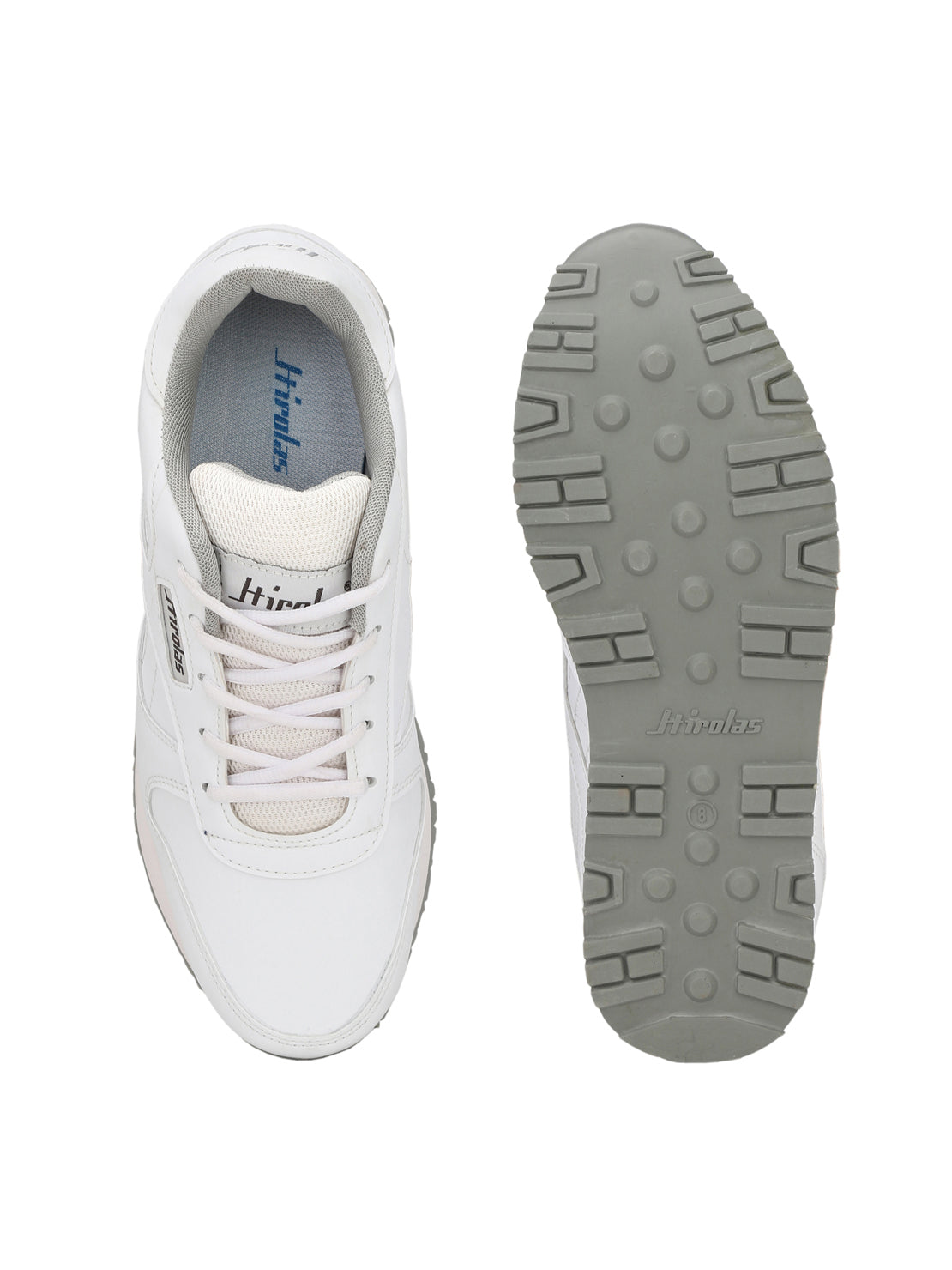 Hirolas® Men's White Multisports Lace Up Sneaker Sport Shoes (HRL1801W)
