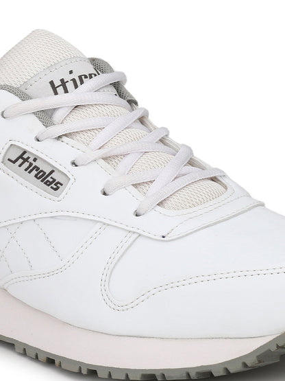 Hirolas® Men's White Multisports Lace Up Sneaker Sport Shoes (HRL1801W)