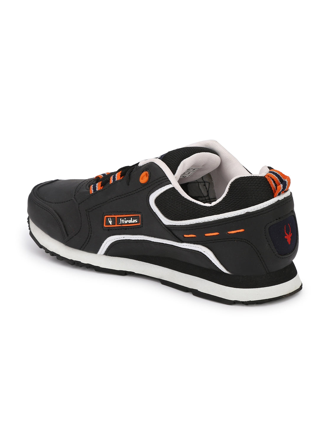 Hirolas® Men's Black Multisports Lace Up Sneaker Sport Shoes (HRL1841BLK)