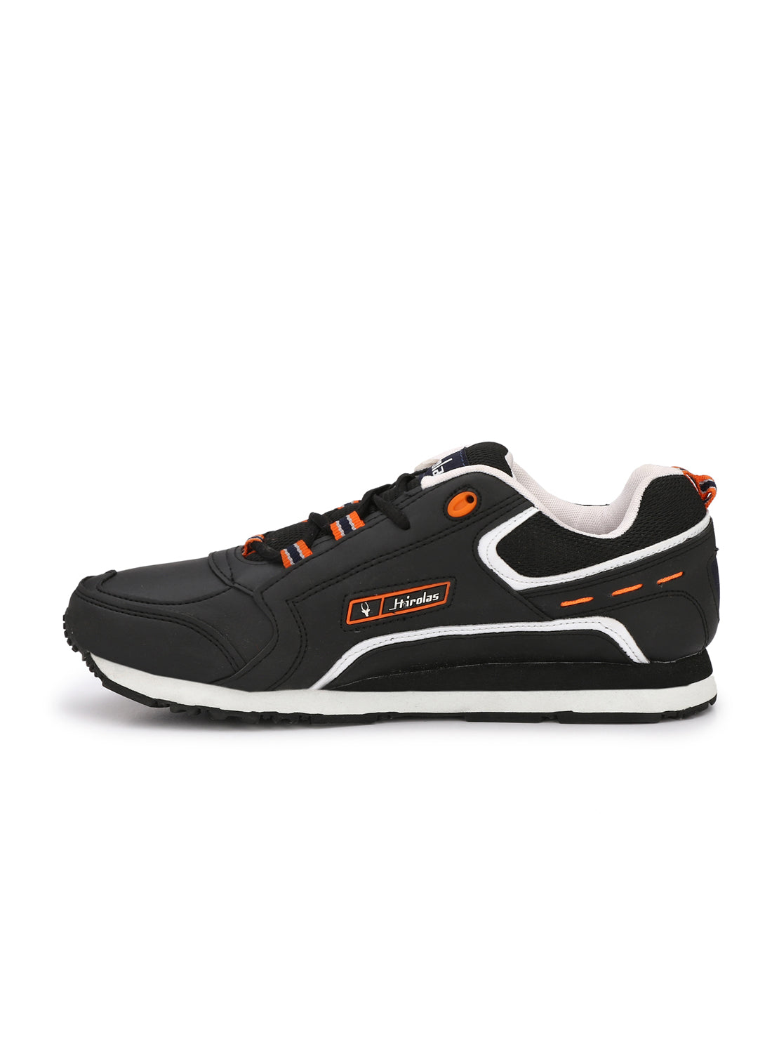Hirolas® Men's Black Multisports Lace Up Sneaker Sport Shoes (HRL1841BLK)