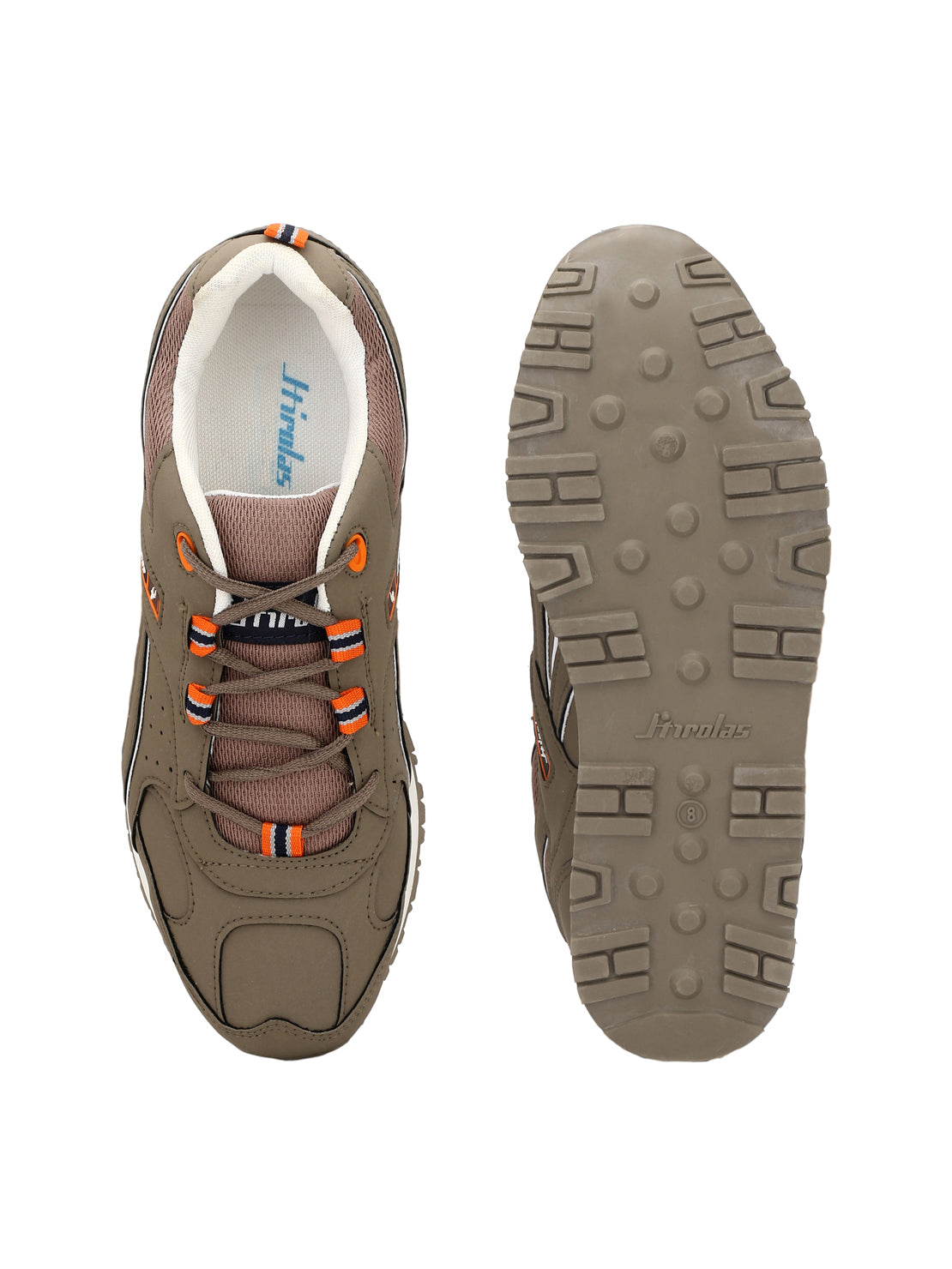 Hirolas® Men's Chickoo Multisports Lace Up Sneaker Sport Shoes (HRL1844C)
