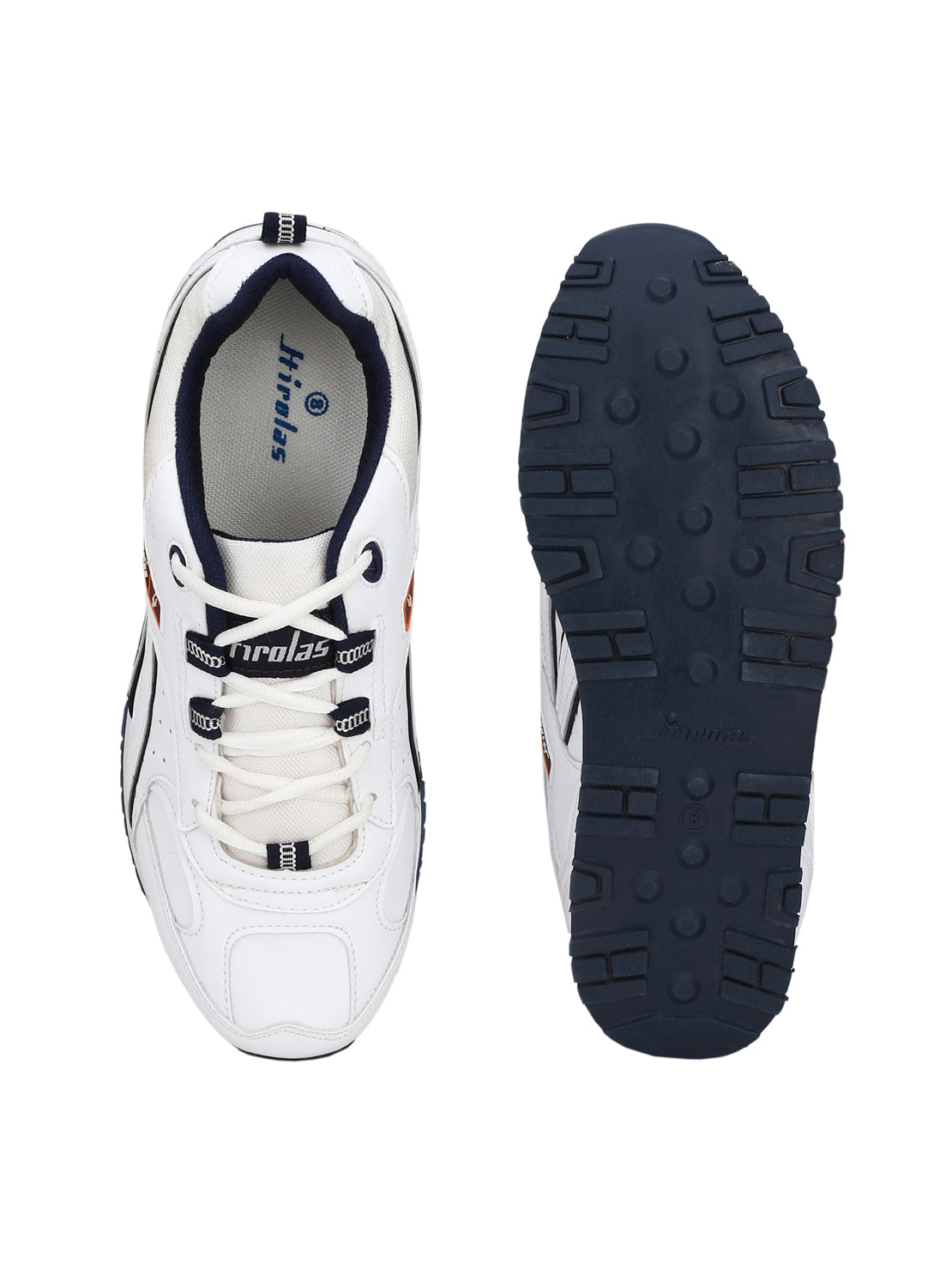 Hirolas® Men's White Multisports Lace Up Sneaker Sport Shoes (HRL1844W)