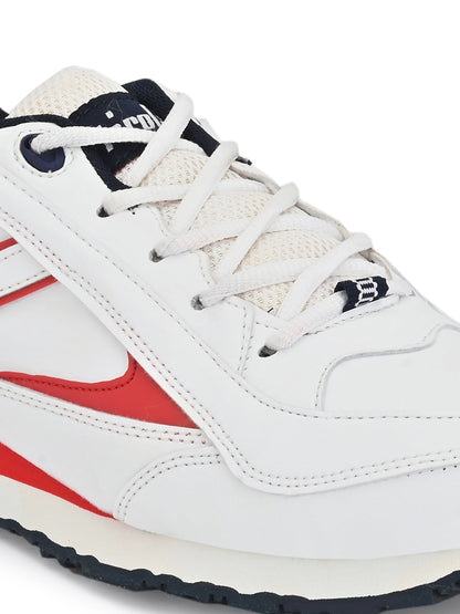 Hirolas® Men's White Multisports Lace Up Sneaker Sport Shoes (HRL1909WHR)