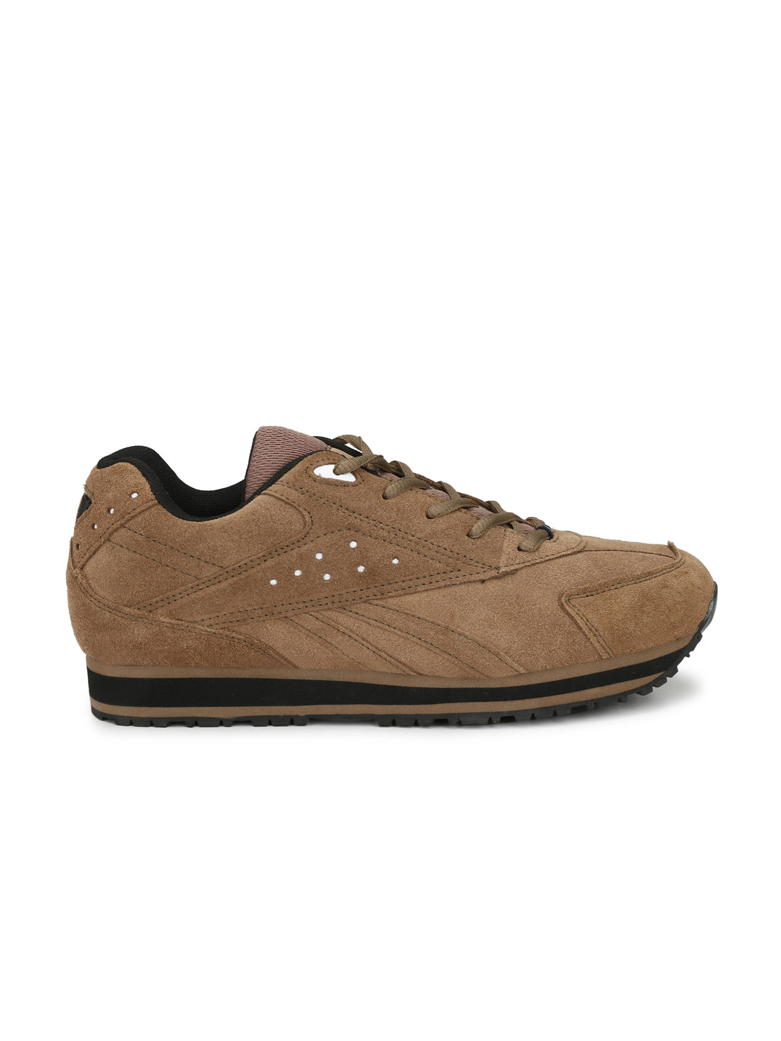 Hirolas® Men's Camel Multisports Leather Lace Up Sneaker Sport Shoes (HRL1911CHK)