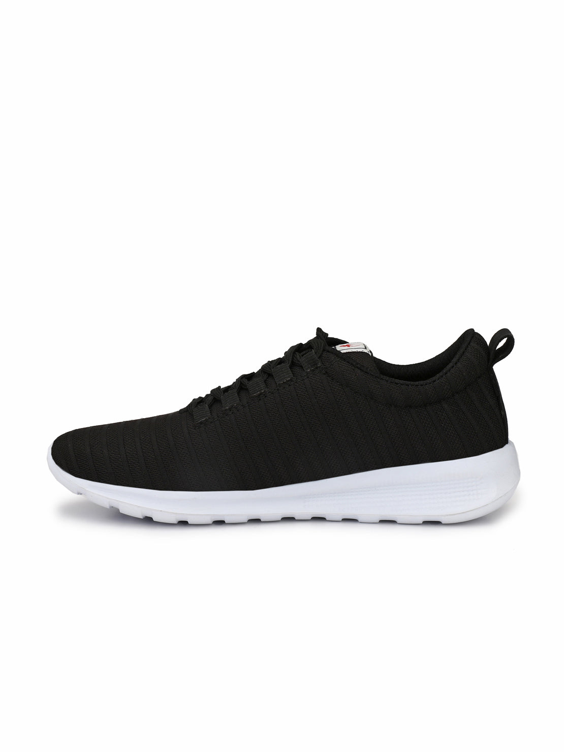Hirolas® Men's Black Lite Lace Up Sneaker Sport Shoes (HRL1924BLK)