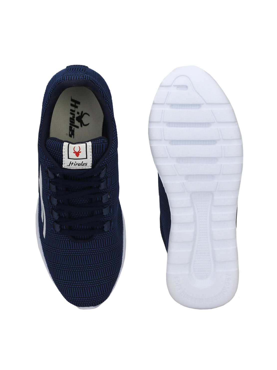Hirolas® Men's Blue Lite Lace Up Sneaker Sport Shoes (HRL1924BLU)