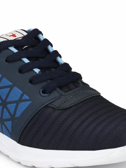 Hirolas® Men's Blue Running Lace Up Sport Shoes (HRL1929BLU)