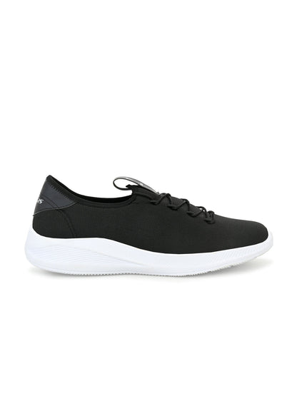 Hirolas® Men's Black Lace Up Walking Sport Shoes (HRL1932BLK)
