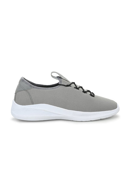 Hirolas® Men's Grey Lace Up Walking Sport Shoes (HRL1932GRY)