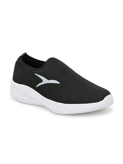 Hirolas® Men's Black Mesh Walking Sport Shoes (HRL2028BLK)