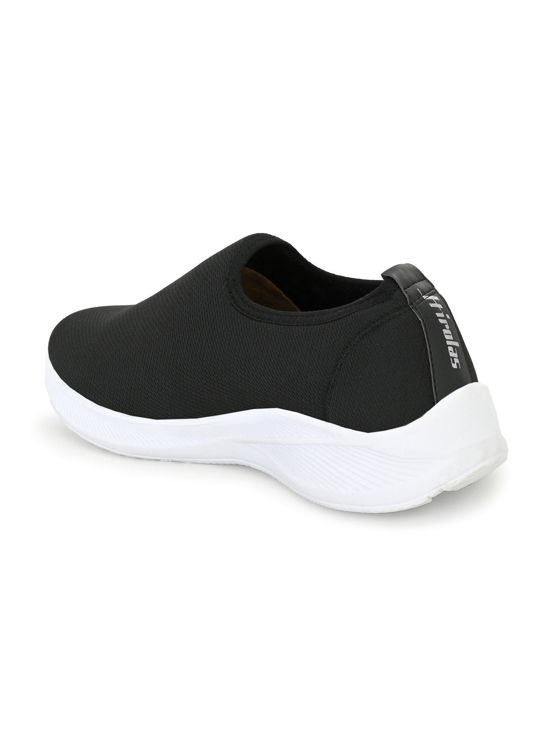 Hirolas® Men's Black Mesh Walking Sport Shoes (HRL2028BLK)