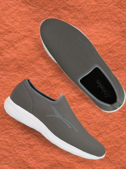 Hirolas® Men's Black Slip On Walking Sport Shoes (HRL1933GRY)