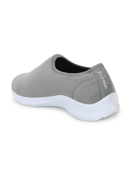 Hirolas® Men's Grey Mesh Walking Sport Shoes (HRL2028GRY)