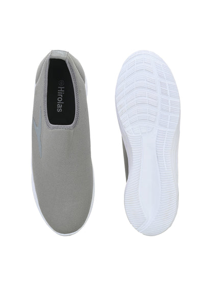 Hirolas® Men's Grey Mesh Walking Sport Shoes (HRL2028GRY)