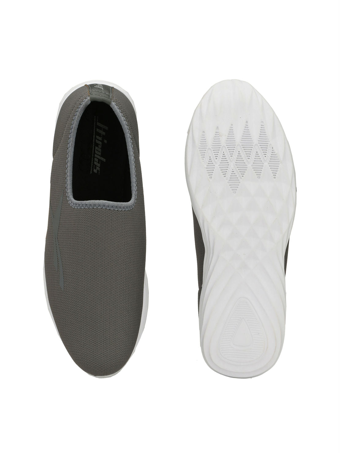 Hirolas® Men's Black Slip On Walking Sport Shoes (HRL1933GRY)