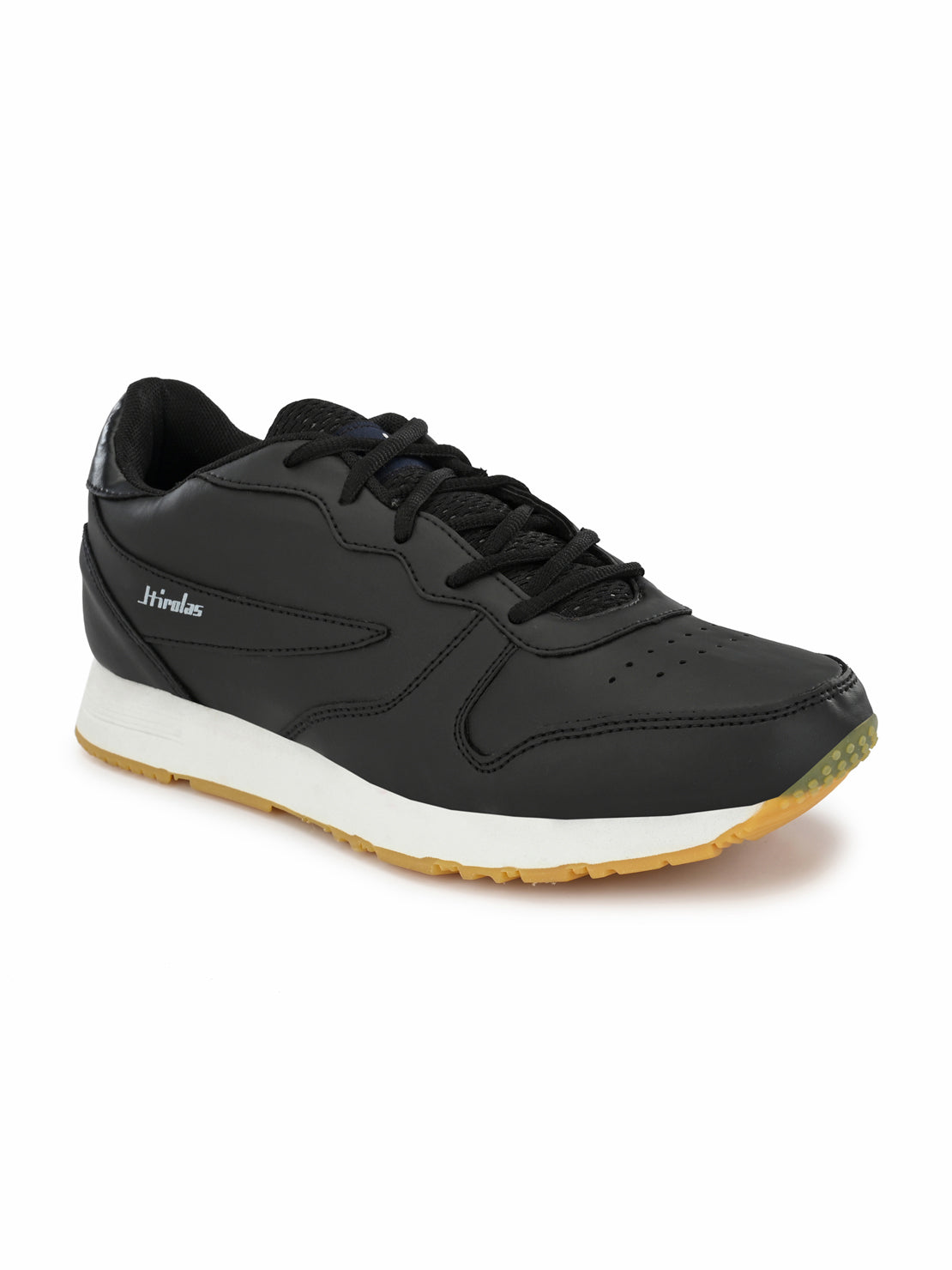 Hirolas® Men's Black Multisports Lace Up Sneaker Sport Shoes (HRL1953BHN)