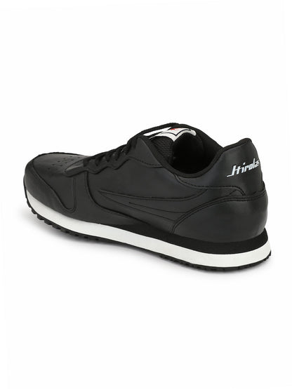 Hirolas® Men's Black Multisports Lace Up Sneaker Sport Shoes (HRL1953BLK)