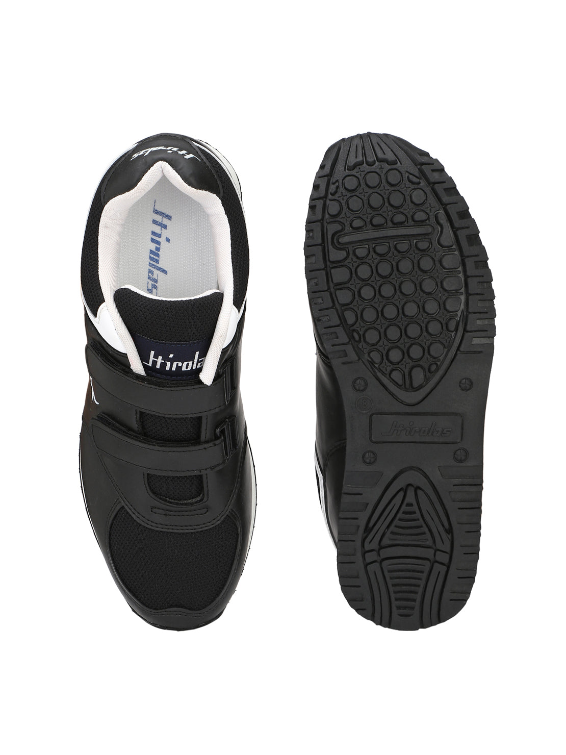 Hirolas® Men's Blue Multisports Velcro Sneaker Sport Shoes (HRL1961BLK)