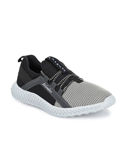 Hirolas® Men's Grey Mesh Running/Walking/Gym Lace Up Sneaker Sport Shoes (HRL2021GRY)