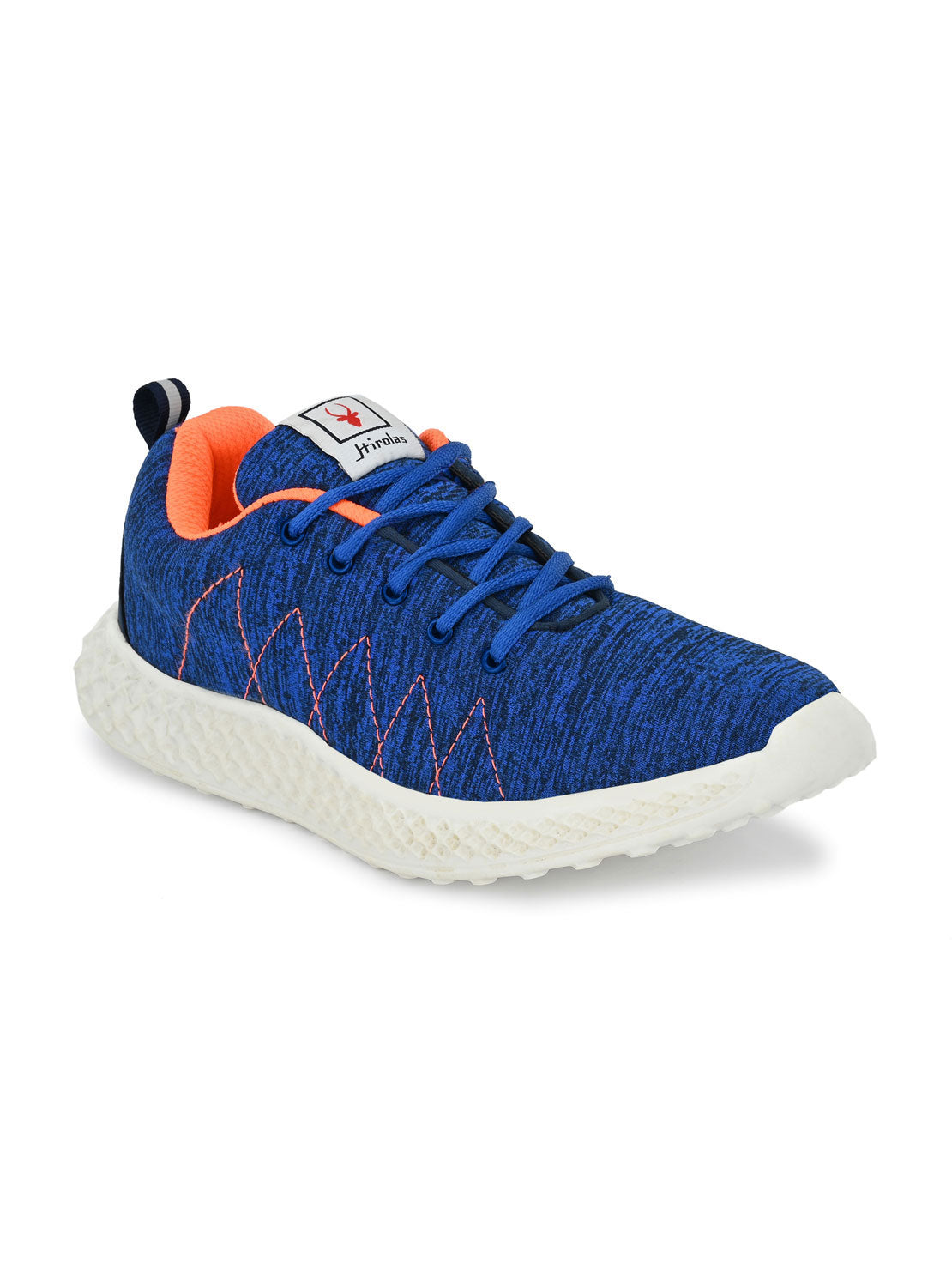 Hirolas® Men's Blue Mesh Running/Walking/Gym Lace Up Sneaker Sport Shoes (HRL2025BLU)