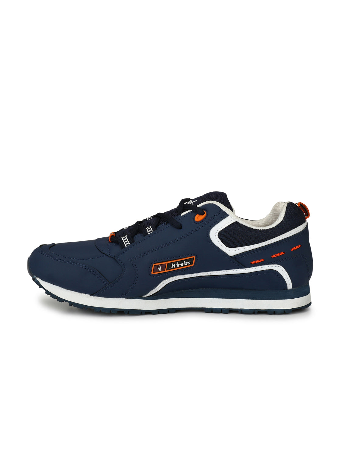 Hirolas® Men's Multisports Shock Absorbing Walking Running Fitness Athletic Training Gym Blue Lace Up Sneaker Sport Shoes (HRL2041B)