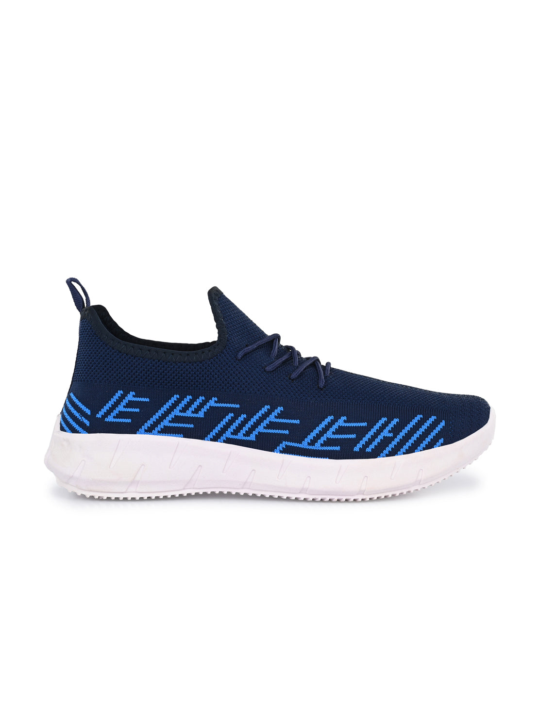 Hirolas® Men's Blue Knitted Running/Walking/Gym Lace Up Sneaker Sport Shoes (HRL2049BLU)