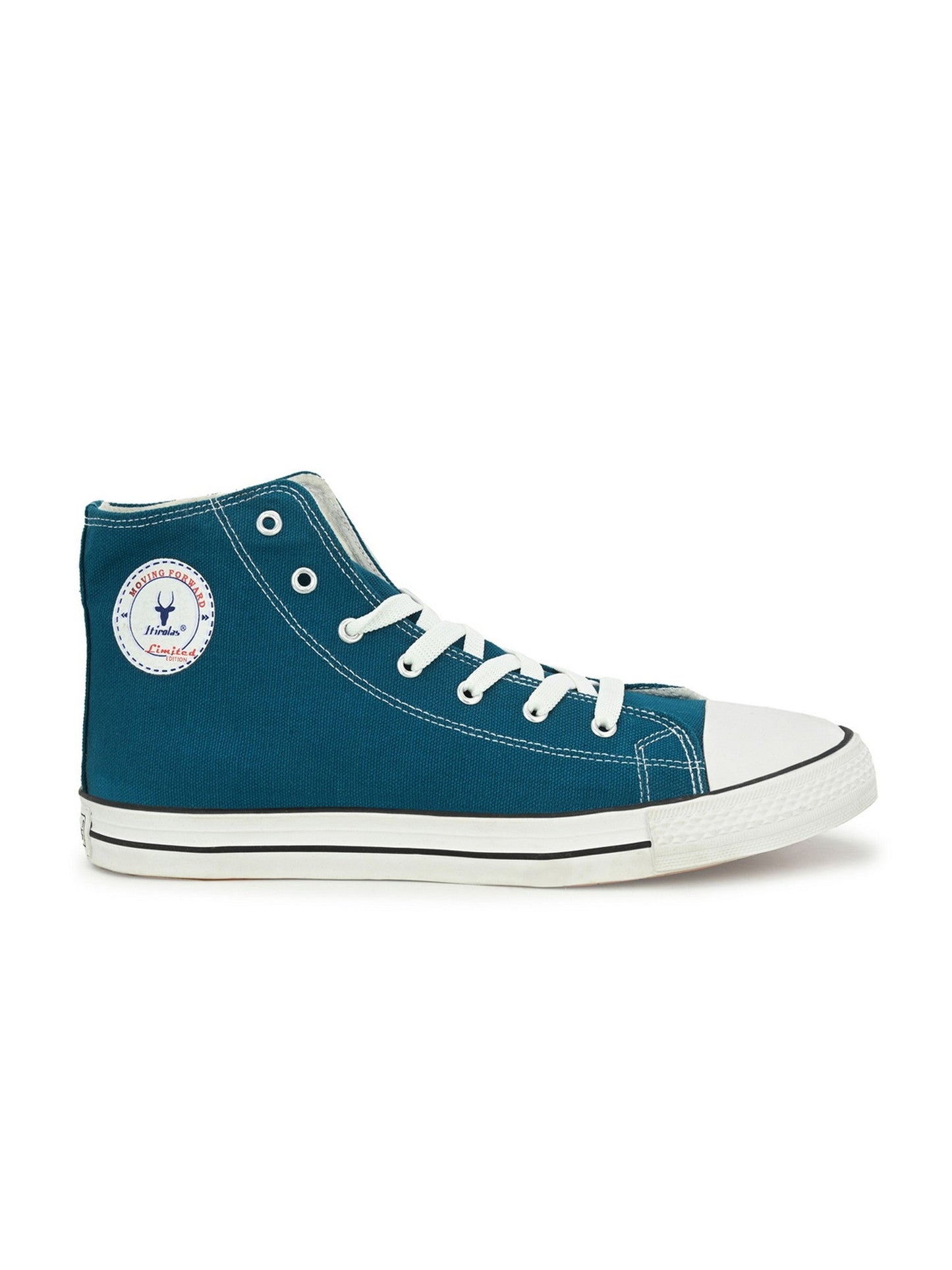 Hirolas® Men's Sea Green Canvas Vulcansied Skateboard Lace Up Ankle Length Sneaker Shoes (HRL2077SGN)