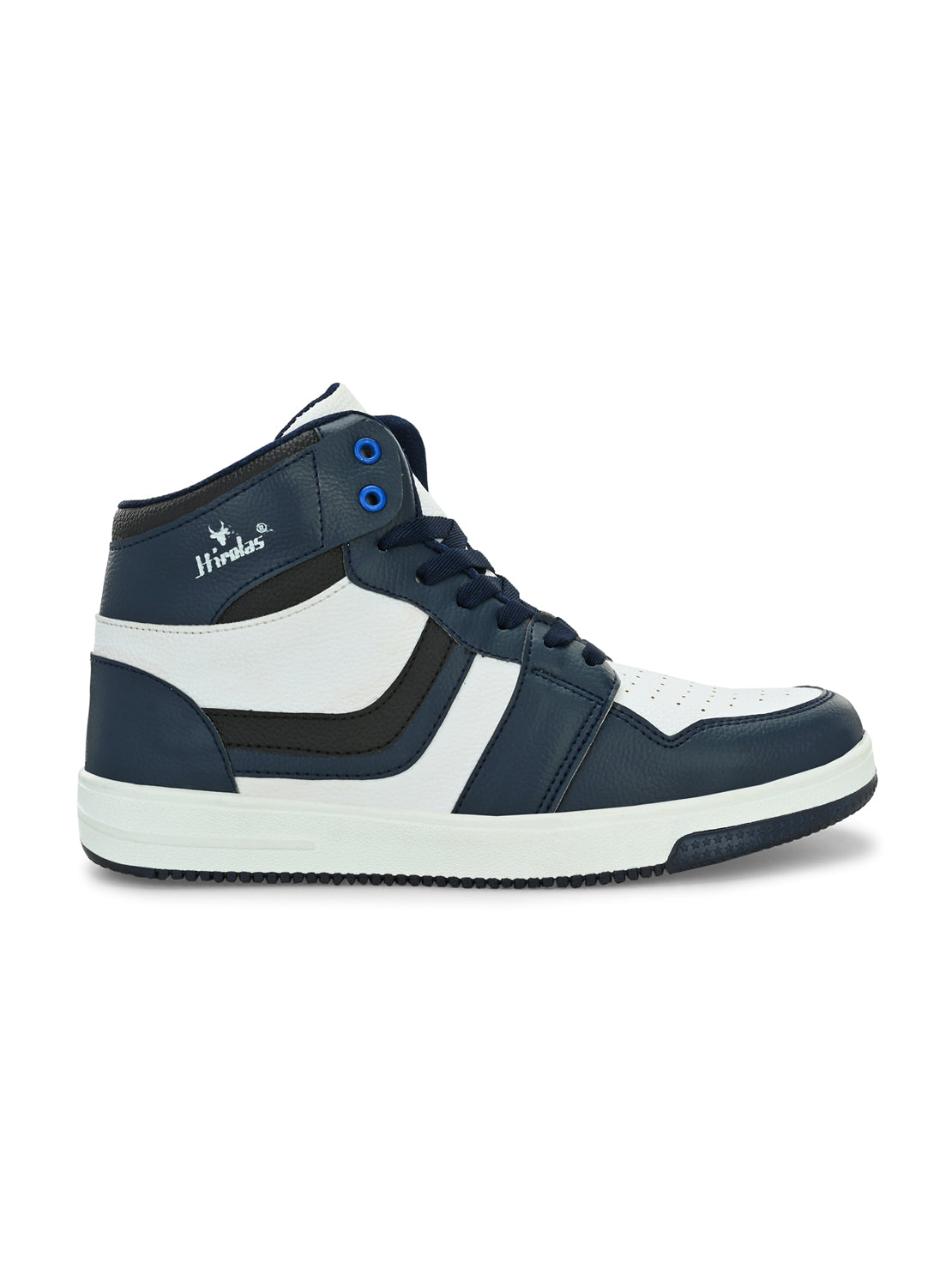 Hirolas® Men's Blue High Top Ankle Lace Up Sneaker Shoes (HRL2079WBU)