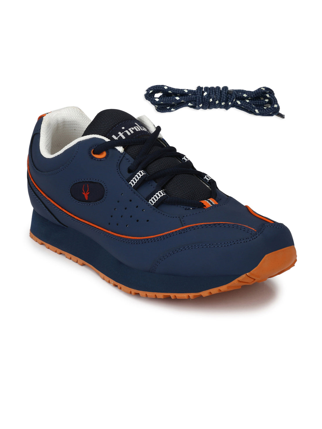 Hirolas® Men's Multisports Shock Absorbing Walking Running Fitness Athletic Training Gym Blue Lace Up Sneaker Sport Shoes (HRL2087B)