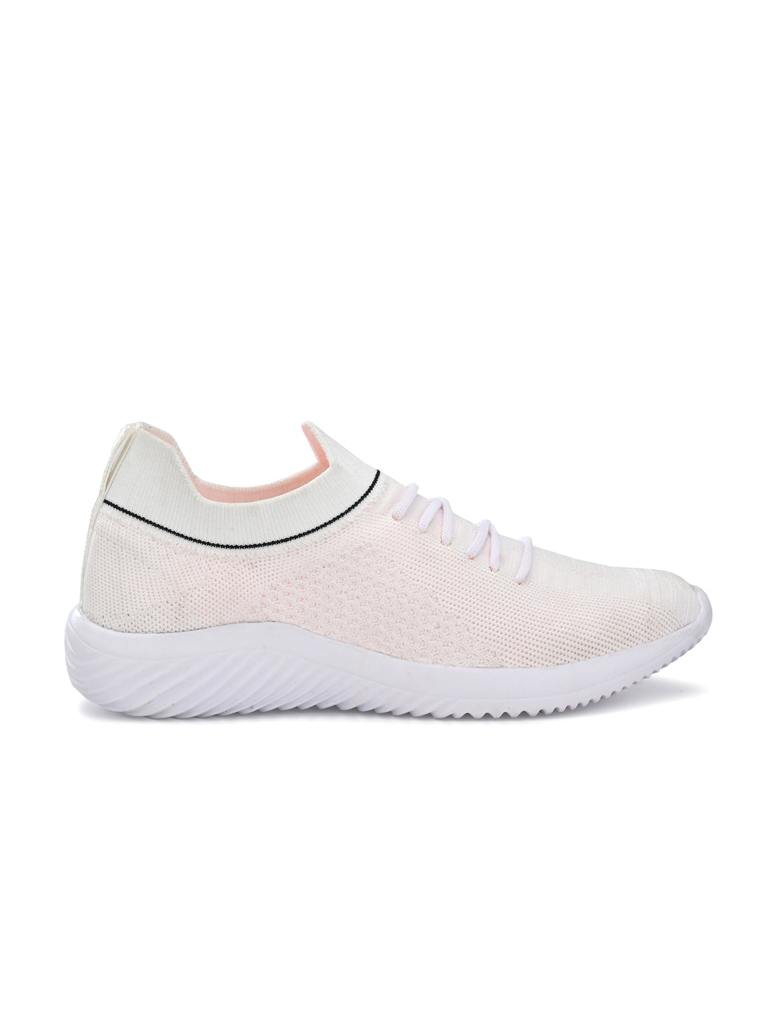 Hirolas® Women White Casual Running Walking Jogging Gym comfortable Athletic Lace-Up Sports_Shoes (HRLWF01WHT)