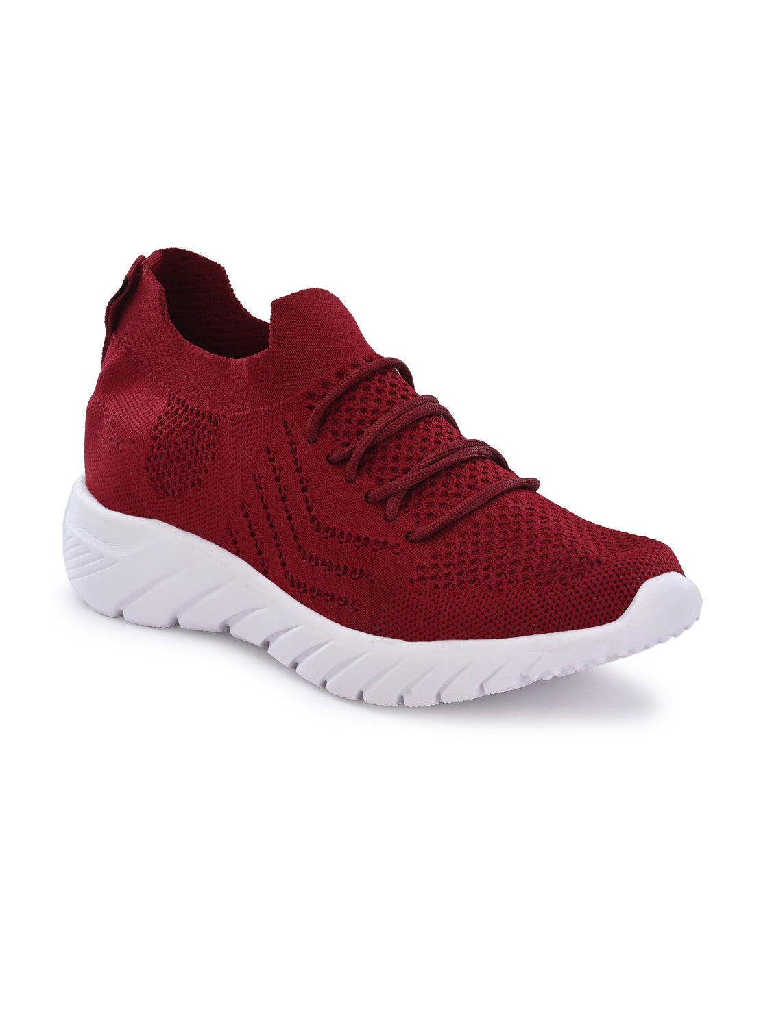 Hirolas® Women Maroon Casual Running Walking Jogging Gym comfortable Athletic Lace-Up Sports_Shoes (HRLWF02MRN)