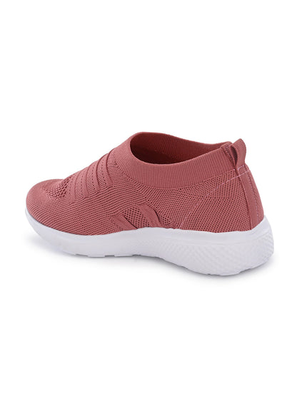 Hirolas® Women Pink Casual Running Walking Jogging Gym comfortable Athletic Lace-Up Sports_Shoes (HRLWF04PNK)