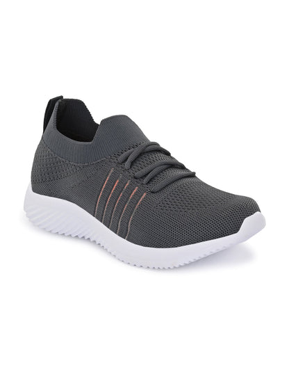 Hirolas® Women Grey Casual Running Walking Jogging Gym comfortable Athletic Lace-Up Sports_Shoes (HRLWF06GRY)
