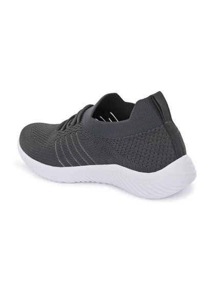 Hirolas® Women Grey Casual Running Walking Jogging Gym comfortable Athletic Lace-Up Sports_Shoes (HRLWF06GRY)
