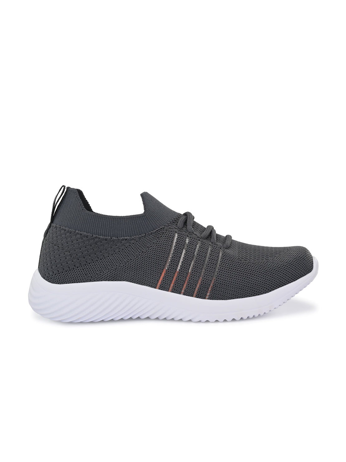 Hirolas® Women Grey Casual Running Walking Jogging Gym comfortable Athletic Lace-Up Sports_Shoes (HRLWF06GRY)