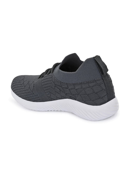 Hirolas® Women Grey Casual Running Walking Jogging Gym comfortable Athletic Lace-Up Sports_Shoes (HRLWF07GRY)