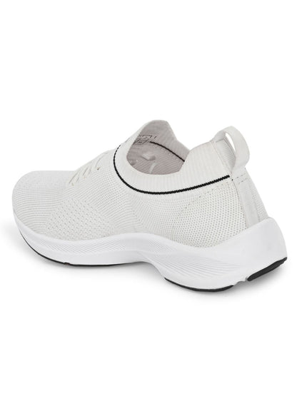 Hirolas® Women White Casual Running Walking Jogging Gym comfortable Athletic Lace-Up Sports_Shoes (HRLWF14WHT)