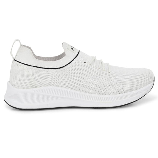 Hirolas® Women White Casual Running Walking Jogging Gym comfortable Athletic Lace-Up Sports_Shoes (HRLWF14WHT)