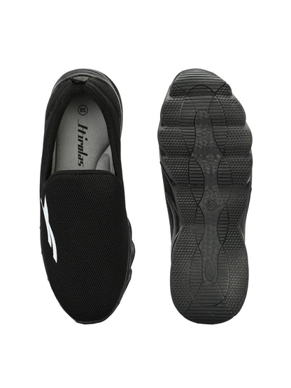 Hirolas® Women Black Comfort Slip-On Walking Sports_Shoes (HRLWF16BLK)
