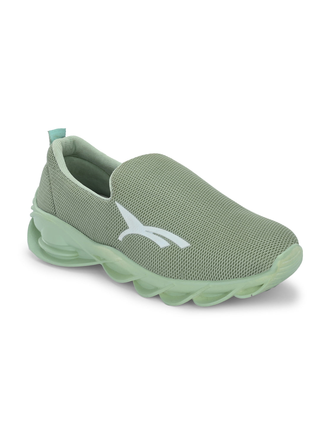 Hirolas® Women Olive Comfort Slip-On Walking Sports_Shoes (HRLWF16GRN)