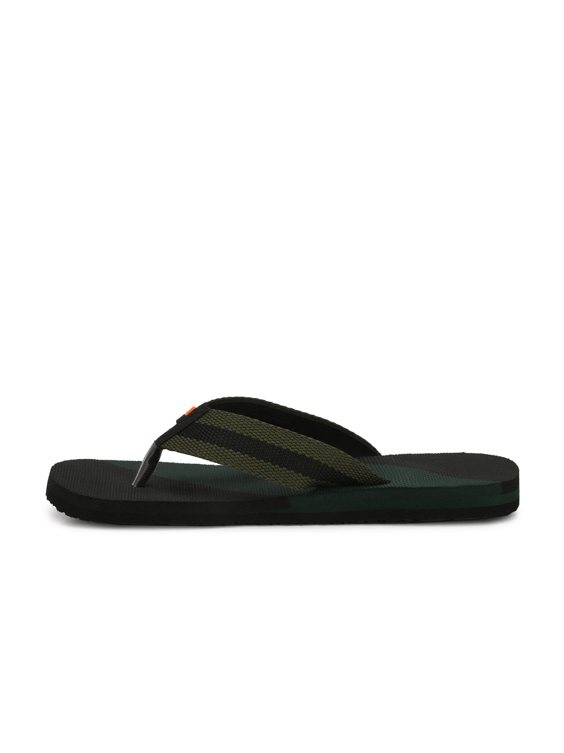 Hirolas® Men's Black Fabrication Flip-Flops (HROFF02BLG)