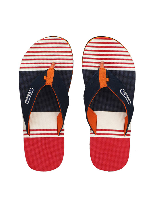 Hirolas® Men's Multi-Color Casual Flip-Flops (HROFF06BRW)