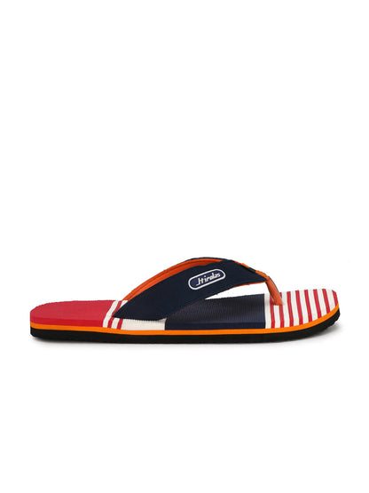 Hirolas® Men's Multi-Color Casual Flip-Flops (HROFF06BRW)