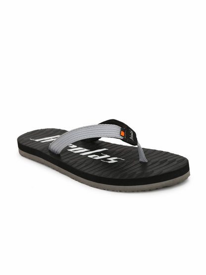 Hirolas® Men's Black Fabrication Flip-Flops (HROFF07BLK)