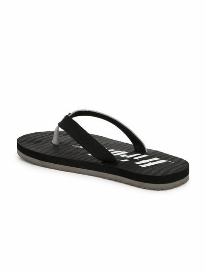 Hirolas® Men's Black Fabrication Flip-Flops (HROFF07BLK)
