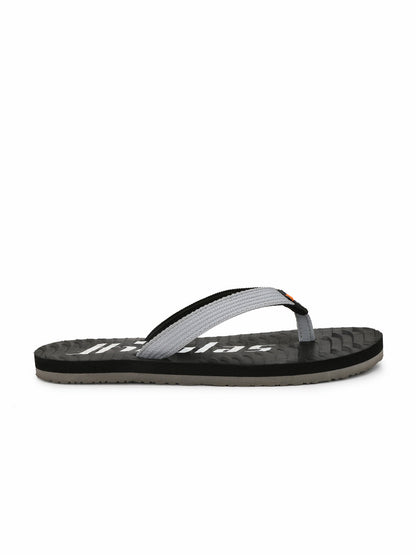 Hirolas® Men's Black Fabrication Flip-Flops (HROFF07BLK)