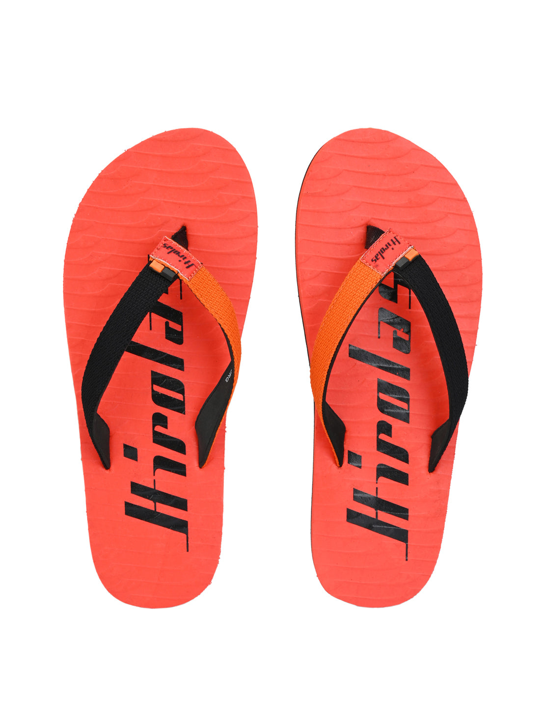Hirolas® Men's Orange Fabrication Flip-Flops (HROFF07ORG)